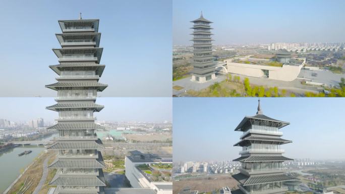 中国扬州大运河博物馆航拍