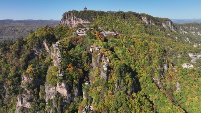 航拍甘肃平凉崆峒山