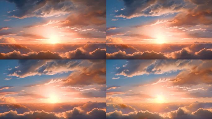 云唯美 天空 手绘 素材 舞台 演唱会