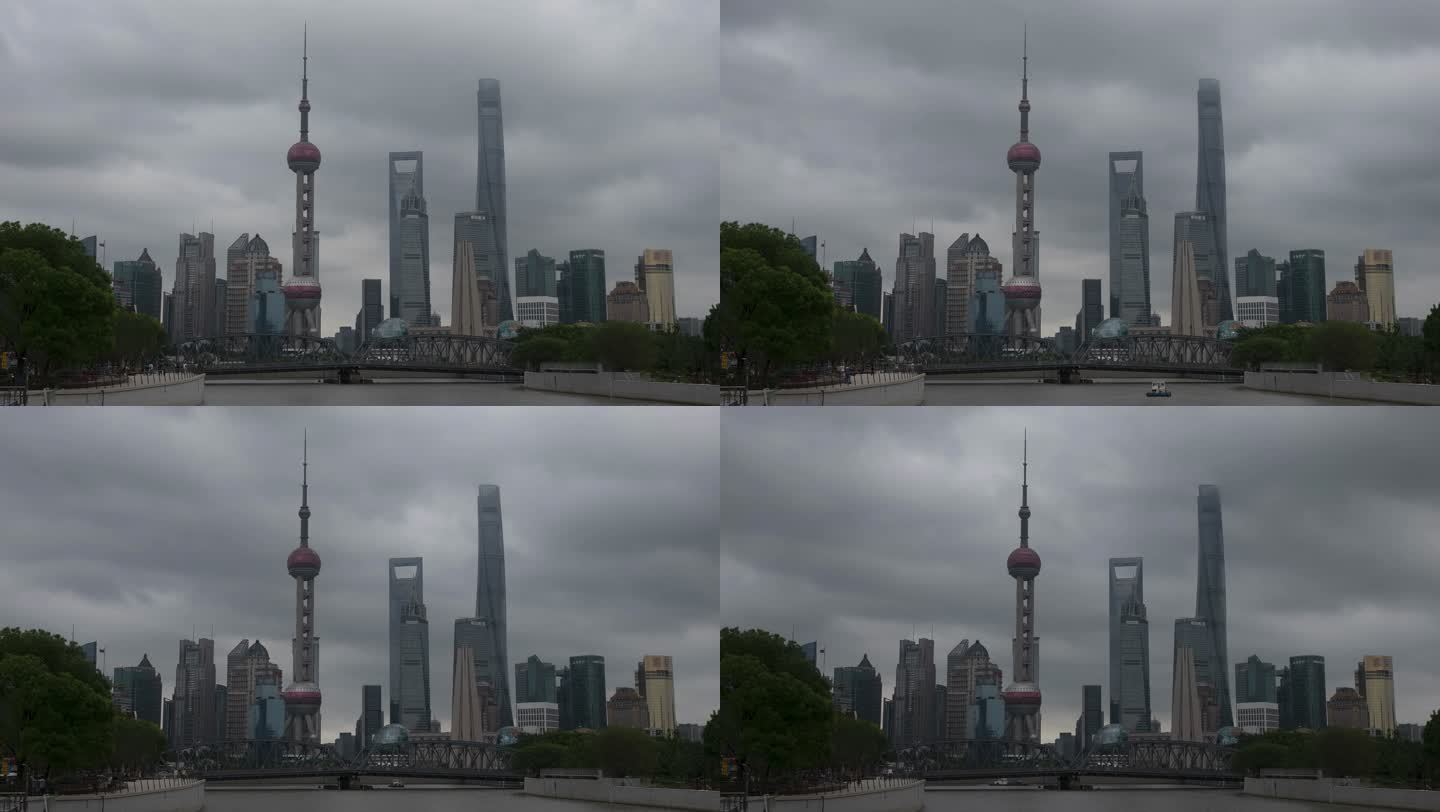上海东方明珠延时摄影