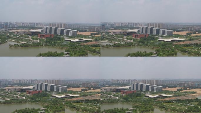 济宁文化中心城市建筑场馆航拍实拍