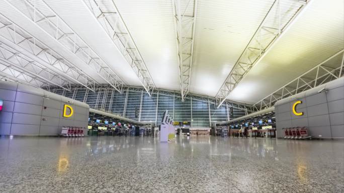 广州白云国际机场 t2航站楼 4K延时