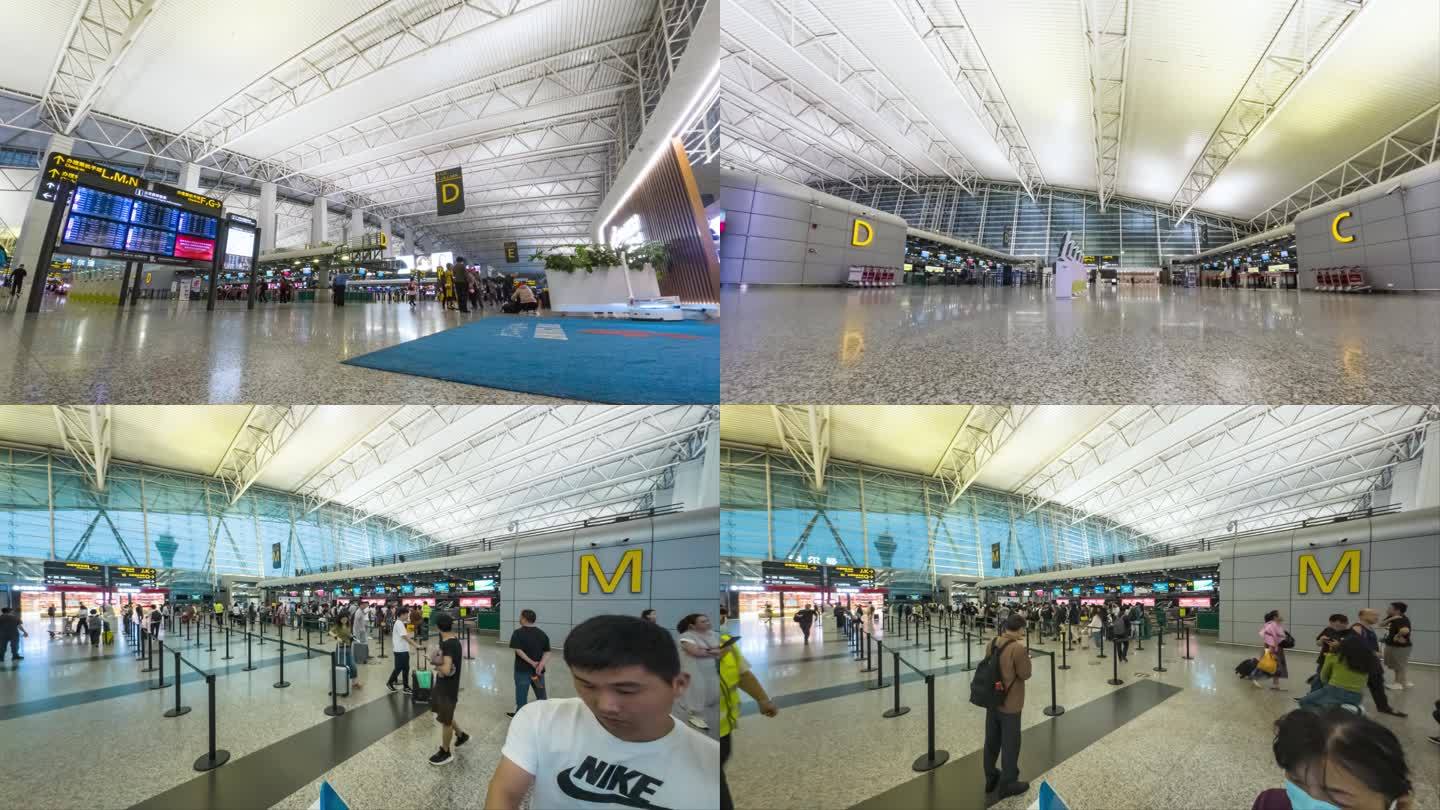 广州白云国际机场 t2航站楼 4K延时