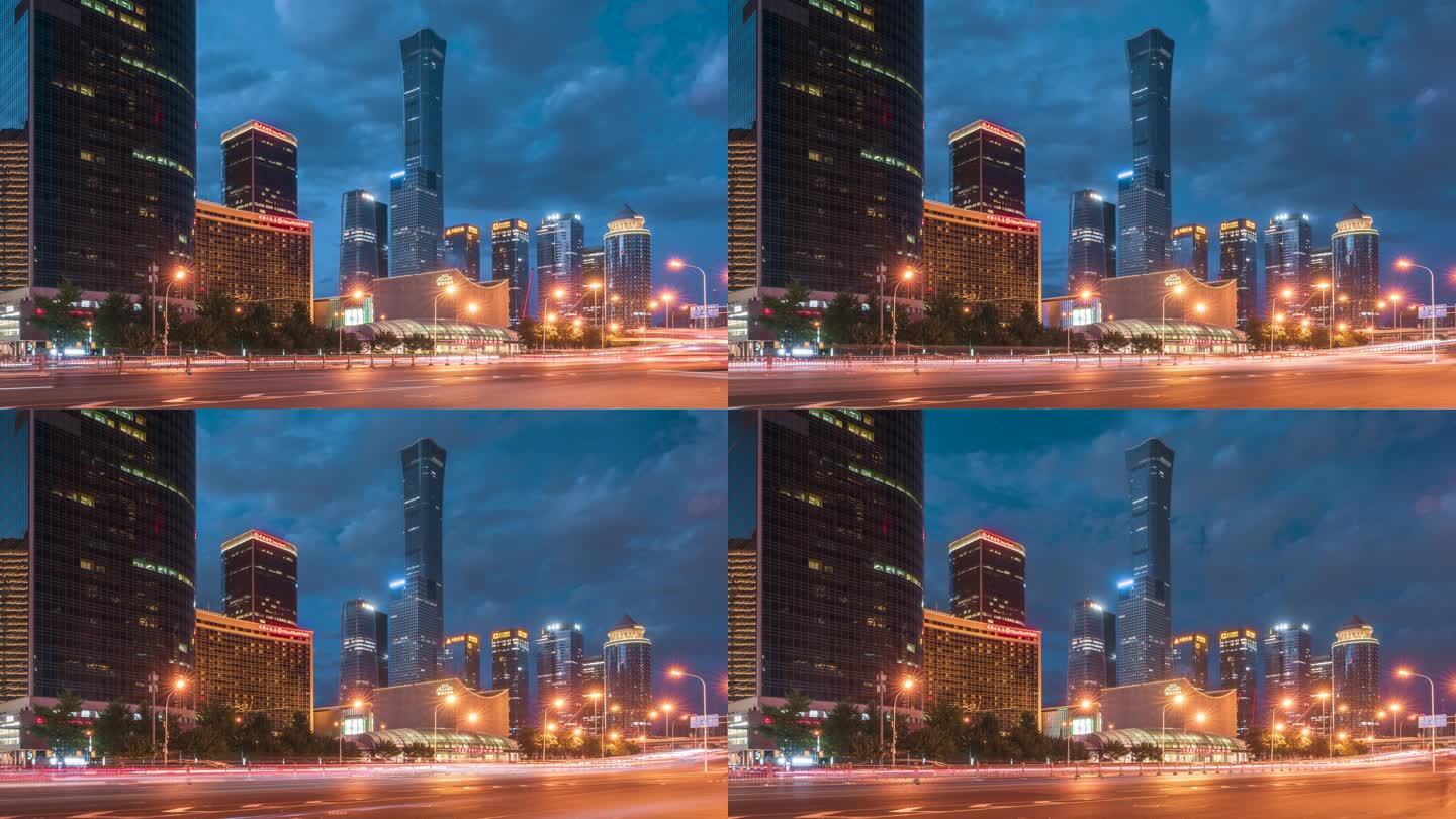 8K北京国贸CDB夜景 延时摄影
