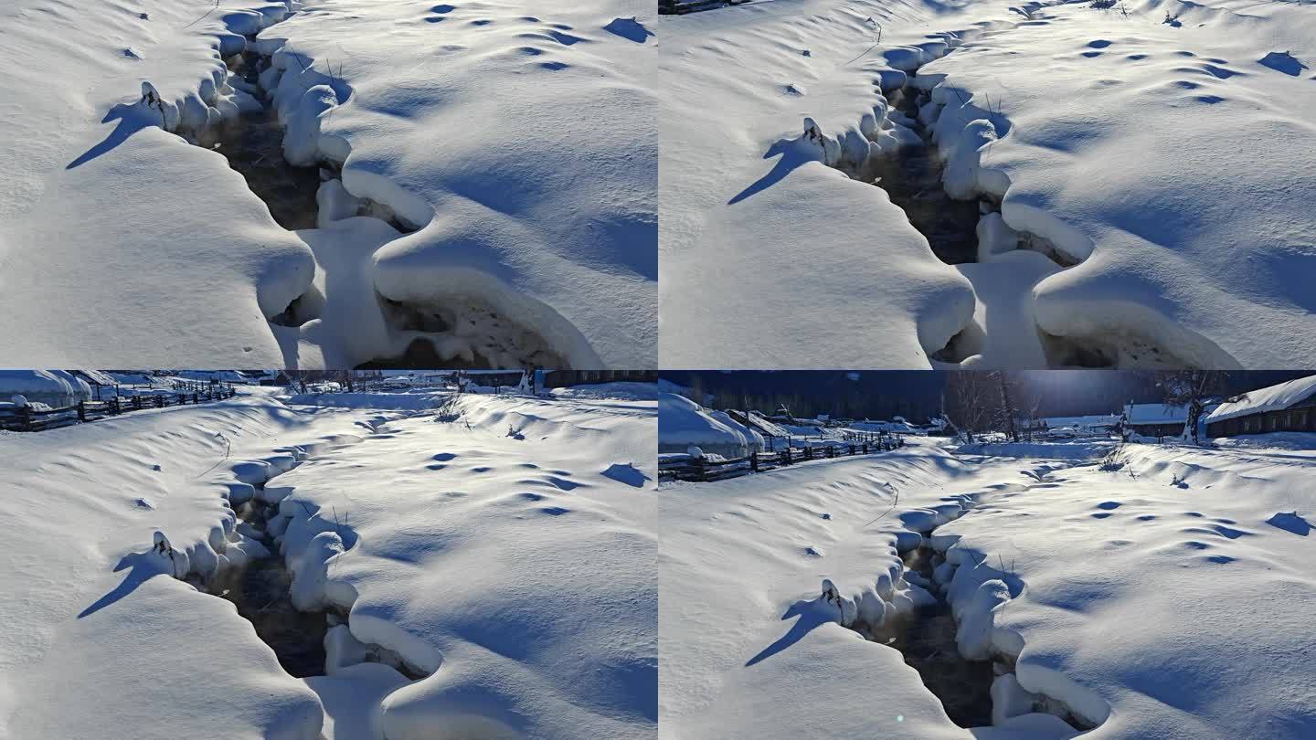 新疆白哈巴村雪景