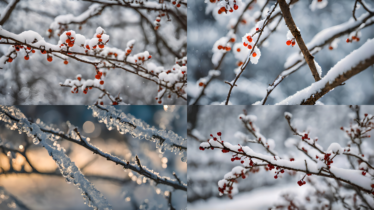 冬日里的梅花树合集