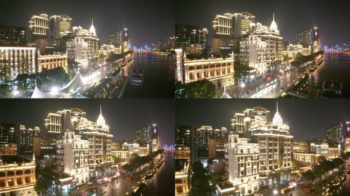 广州 南方大厦 航拍 亚洲第一省会 夜景