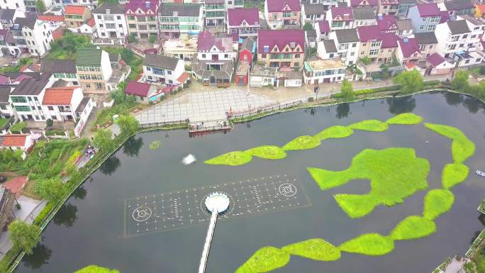 金山嘴渔村 上海 旅游 城市 建设 航拍