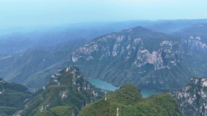 河南焦作云台山景区宣传片航拍素材4K