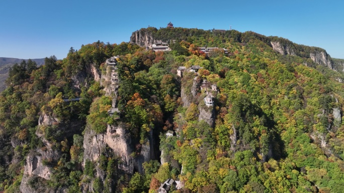 航拍甘肃平凉崆峒山