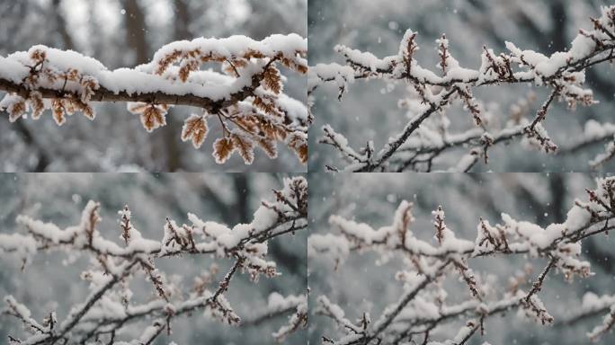 意境镜头-雪里枯枝2