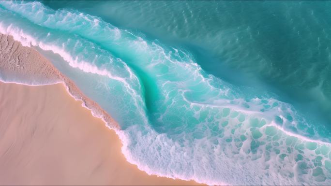 海浪巨浪海上日出日落海岸