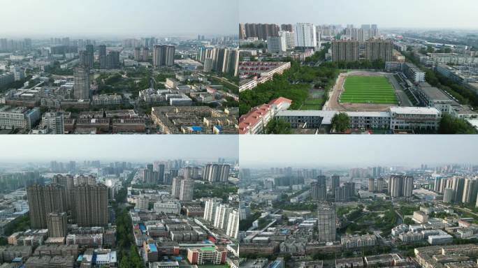 河南新乡市城市建设航拍