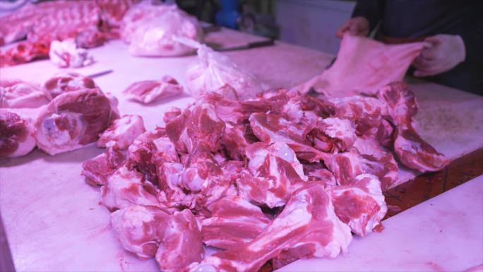 农贸市场卖肉