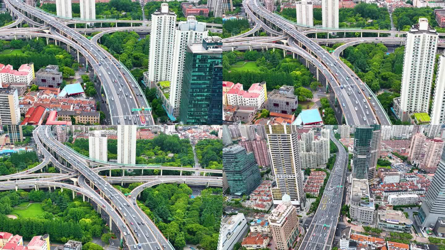 上海市黄浦区延安东路立交桥高架桥汽车车辆