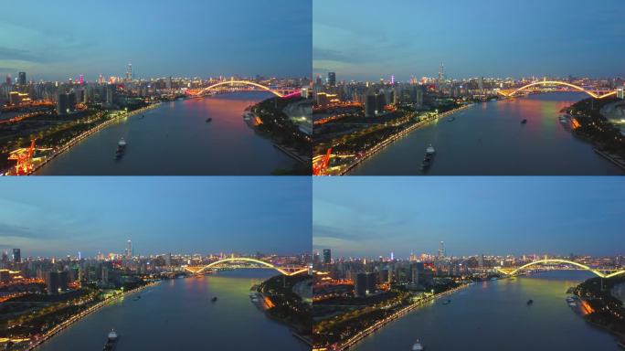 徐汇滨江 蓝调 航拍 上海 卢浦大桥