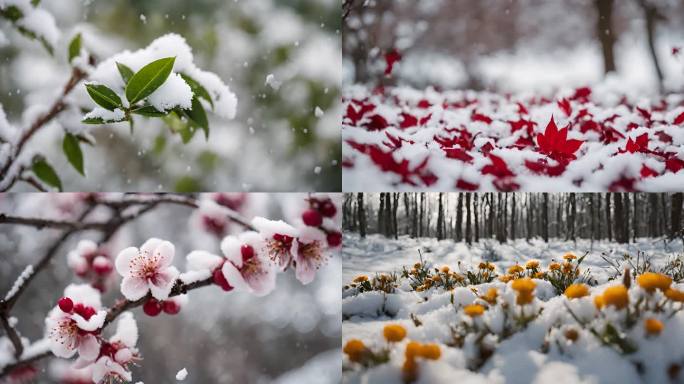 诗意雪景 中国风意境 雪中美景