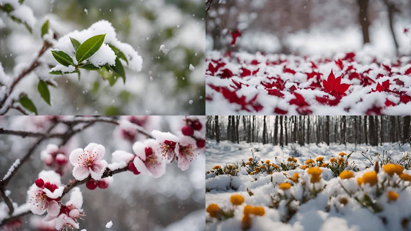 诗意雪景 中国风意境 雪中美景