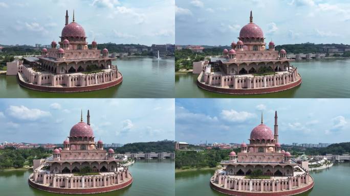 【正版4K素材】马来西亚粉红清真寺