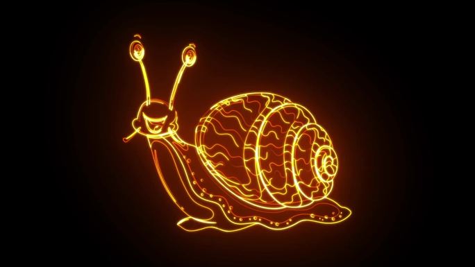 蜗牛图形发光元素