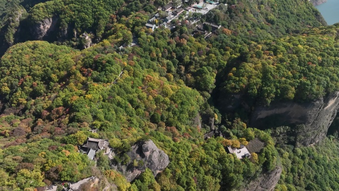 道教圣山广成子问道航拍甘肃平凉崆峒山