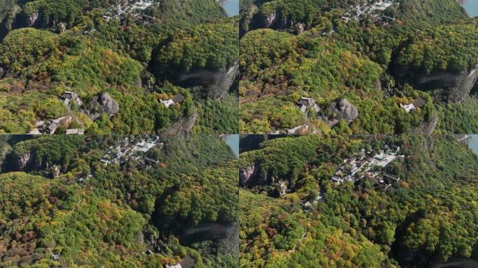 道教圣山广成子问道航拍甘肃平凉崆峒山