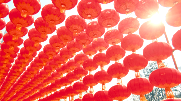 【原创实拍】中国新年春节龙年喜庆装扮氛围