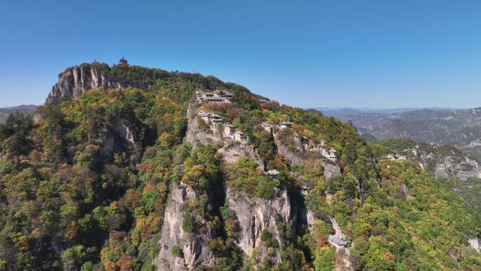 道教圣山广成子问道航拍甘肃平凉崆峒山