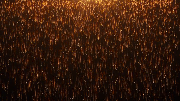 奢华金色粒子雨背景素材下雨黄金色大气背景