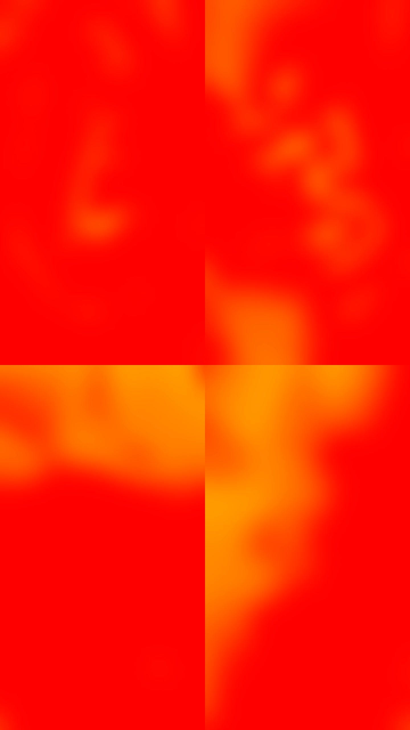红色和橙色色调渐变。双色调渐变背景移动。