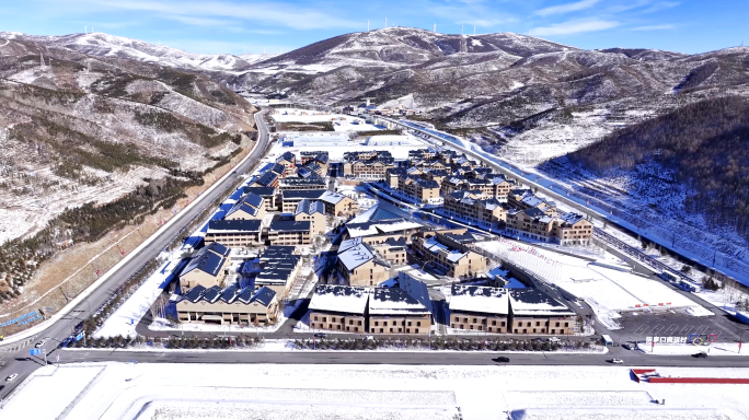 张家口奥运村全景航拍