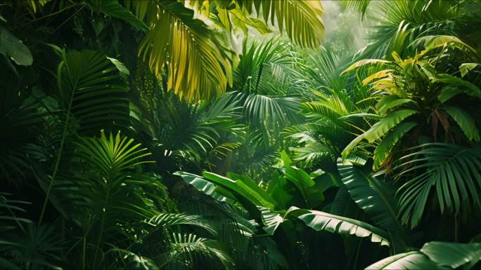 2024热带气候空镜头热带雨林