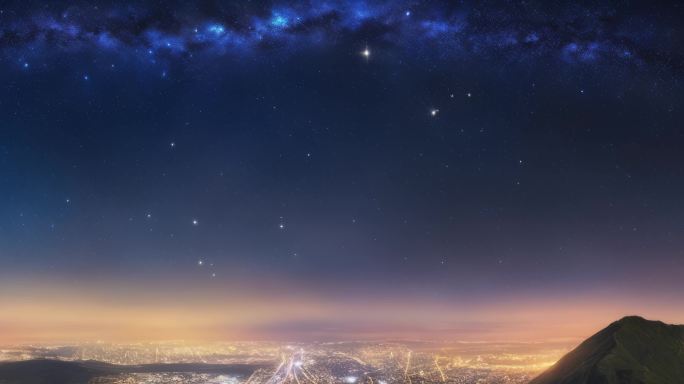 8K夜空夜晚星光晚上星星氛围背景板72