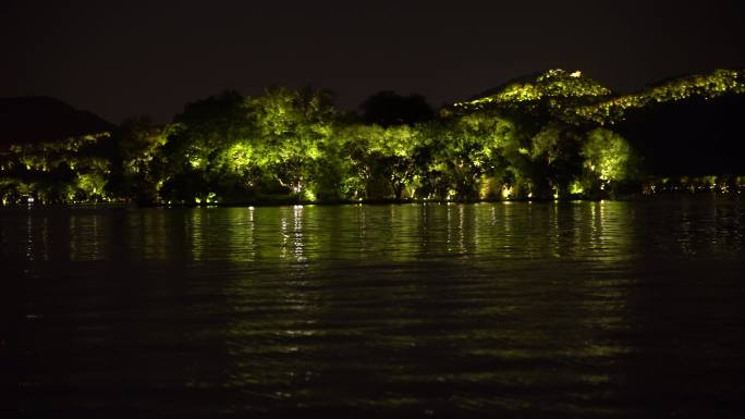 西湖夜景  保俶塔