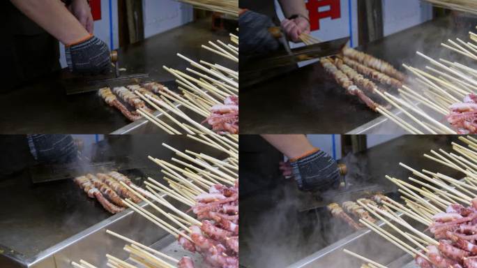 曾厝安美食：铁板鱿鱼须串