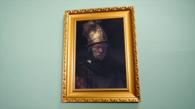 戴金盔的男子 伦勃朗 世界名画