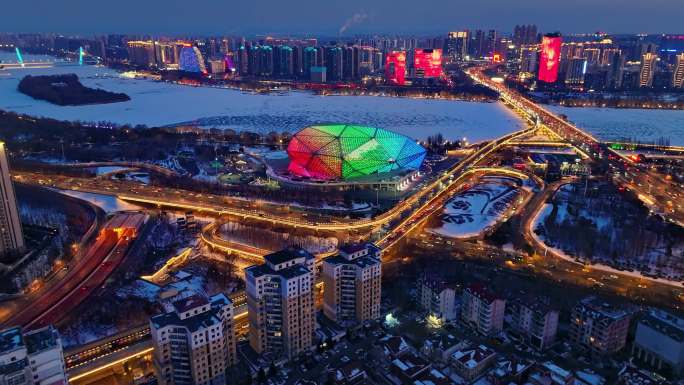 沈阳冬季夜景