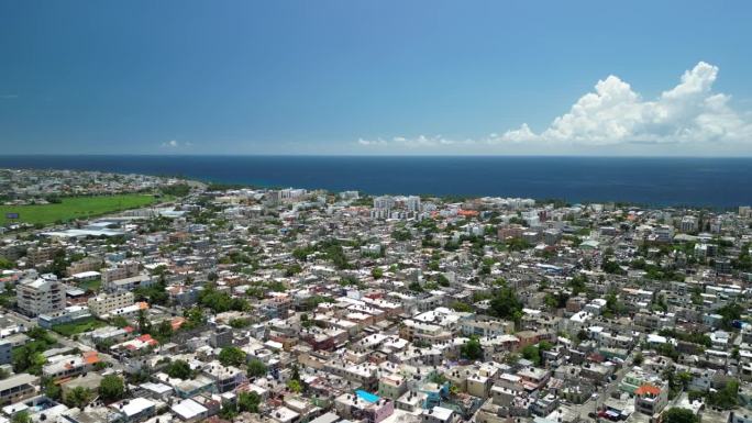 多米尼加共和国圣多明各埃斯特鸟瞰图