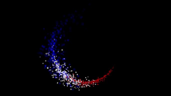 粒子轨迹红，白，蓝