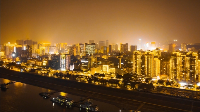 【4K】宜昌沿江夜景延时合集