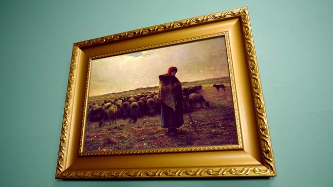 牧羊少女 米勒 世界名画