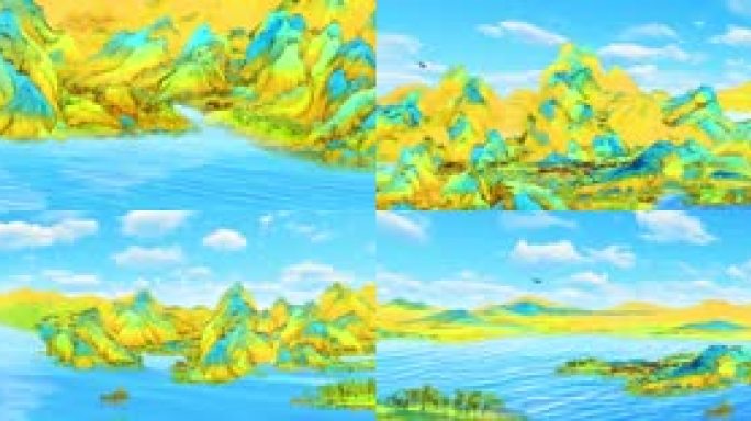 《千里江山图》动态版 10K超宽屏