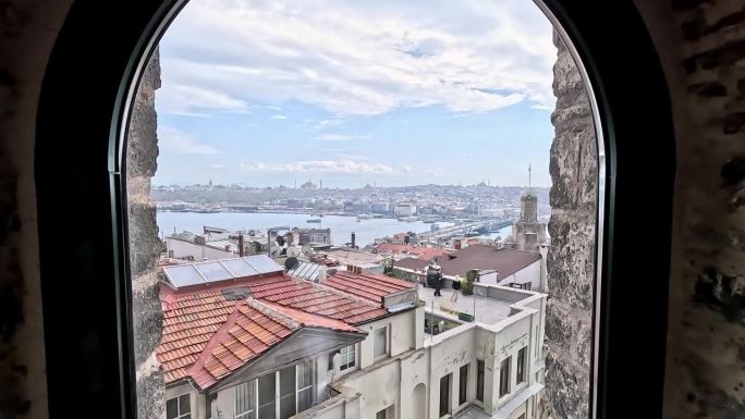 从高处俯瞰伊斯坦布尔