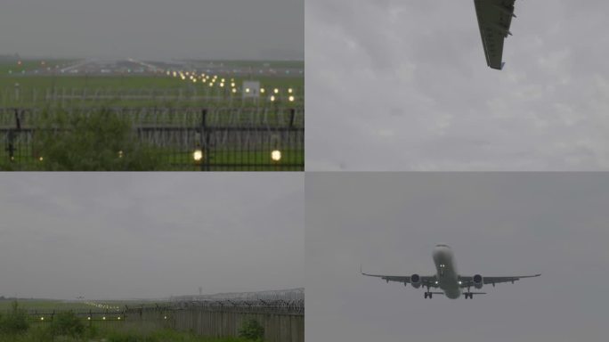 实拍春节飞机场视频
