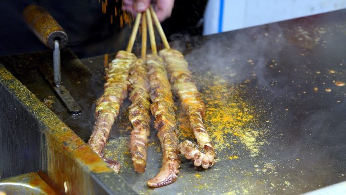 曾厝安美食：铁板鱿鱼须串