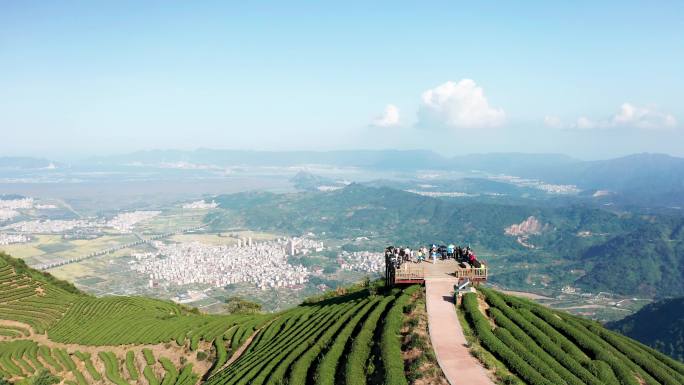 福州连江炉峰山 茶山航拍