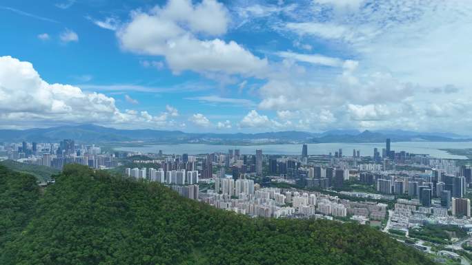 深圳南山区大景塘朗山航拍合集