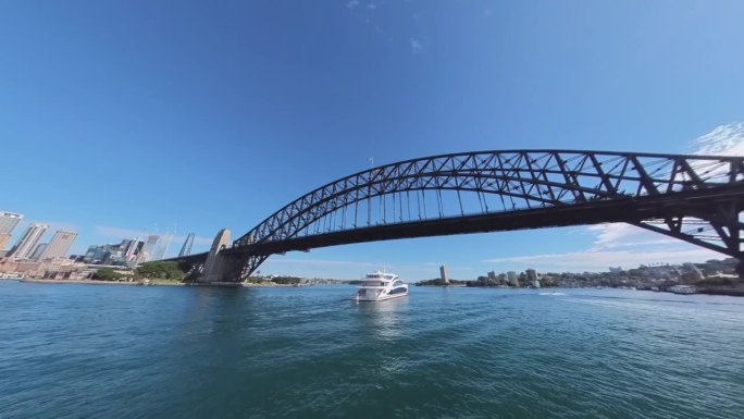 悉尼海港大桥的移动镜头