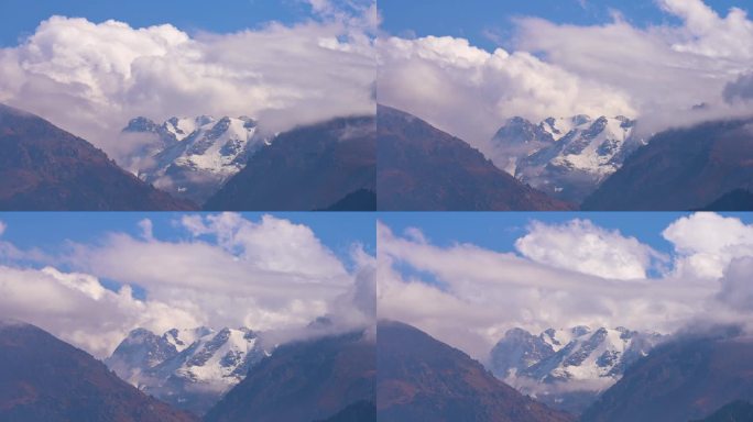 天山博格达峰雪山