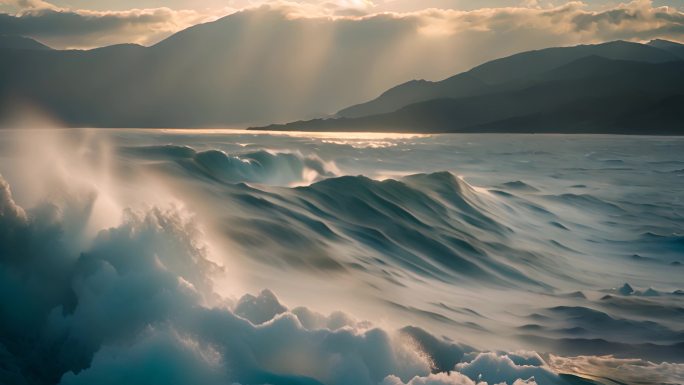 大海 海浪  4K
